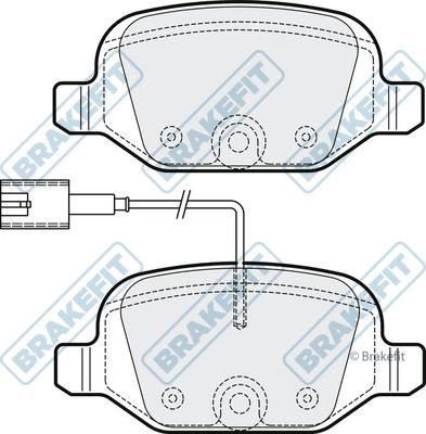 APEC BRAKING Bremžu uzliku kompl., Disku bremzes PD3278